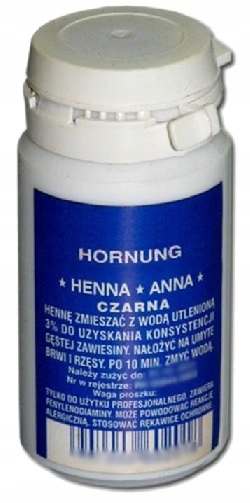 ANNA HENNA proszek do brwi CZARNA 20g