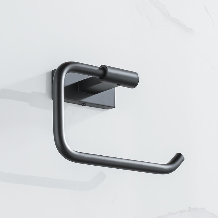 Uchwyt na papier toaletowy czarny