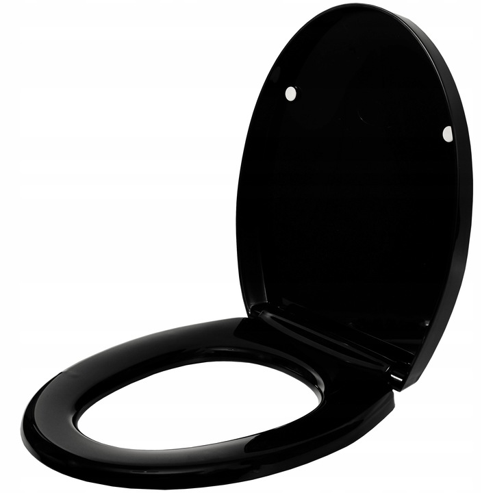 DESKA SEDESOWA WOLNOOPADAJĄCA WC TOALETOWA DO CERSANIT KOŁO ROCA CZARNA