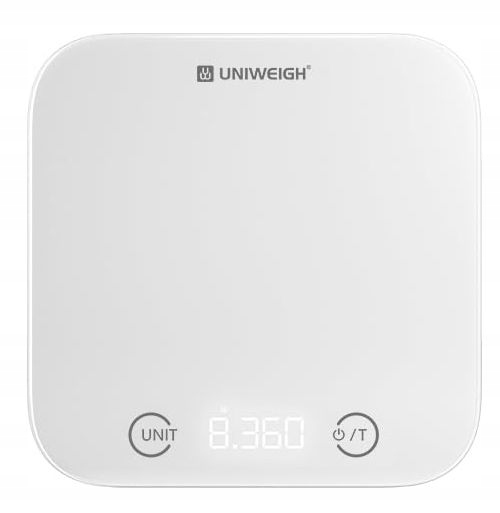 Waga kuchenna szklana UNIWEIGH UNI-EK012B 5KG PREMIUM LED