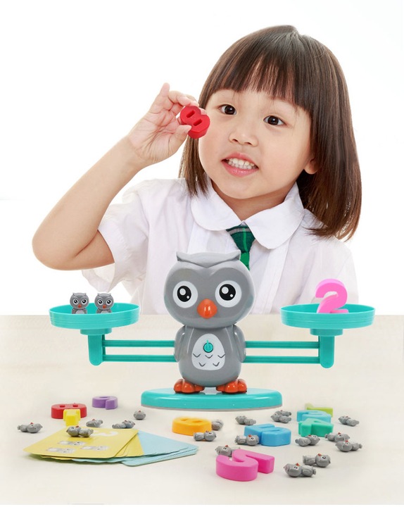 Gra Edukacyjna Waga Szalkowa Sowa Nauka Liczenia