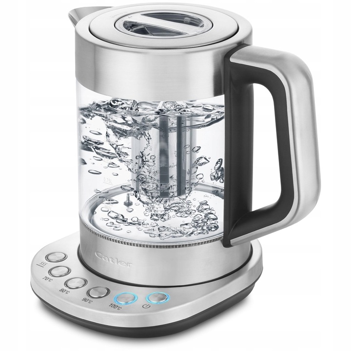 Czajnik Elektryczny Szklany z Podstawą Catler KE510 Poj 1,5L LED 2200W