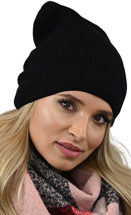 damska CZAPKA na polarze smerfetka beanie