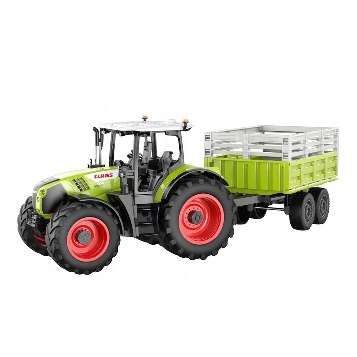 TRAKTOR CIĄGNIK Claas Arion 660 Z PRZYCZEPĄ ZDALNIE STEROWANY 1:24 RC