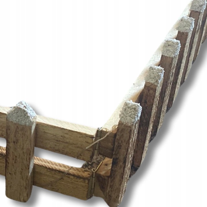 PŁOTEK OZDOBNY DEKORACJA ŚWIĄTECZNA Z LAMPKAMI LED