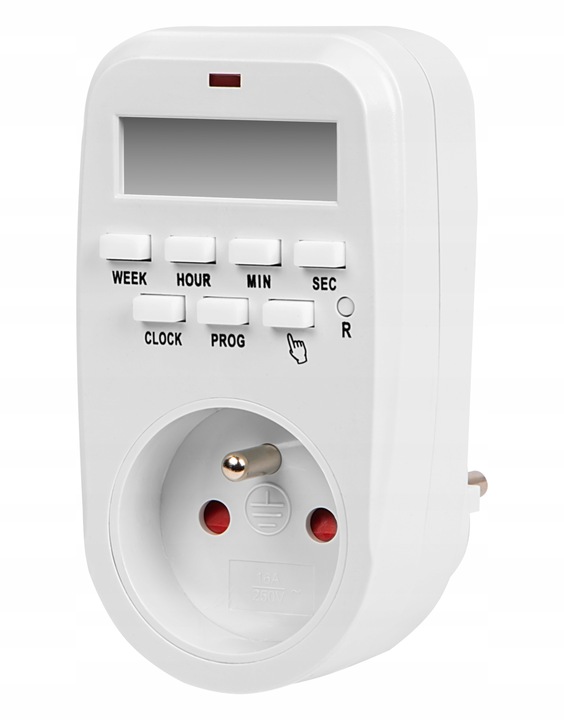 3x PROGRAMATOR CZASOWY TIMER WŁĄCZNIK CYFROWY LCD WYŁĄCZNIK 1MIN 8 USTAWIEŃ