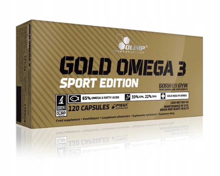 OLIMP GOLD OMEGA 3 SPORT 120 EPA, DHA + WITAMINA E