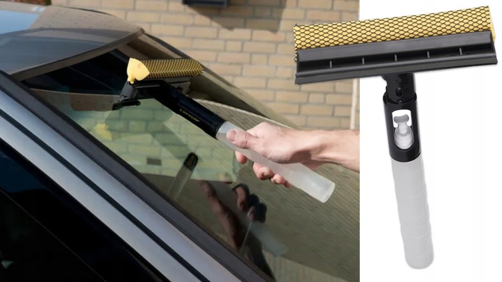 MYJKA Ściągaczka wody z szyb luster okien ze spryskiwaczem 3w1 DUNLOP
