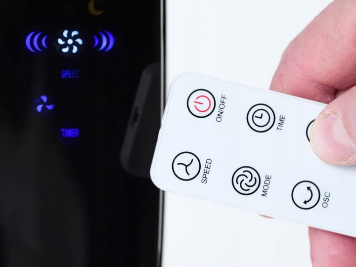 NOWOCZESNY WENTYLATOR podłogowy BIMAR AMA12 CICHY PILOT TIMER OSCYLACJA