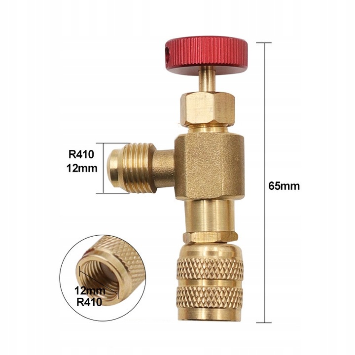 ZAWÓR DO NAPEŁNIANIA UKŁADÓW CHŁODNICZYCH R410 R32