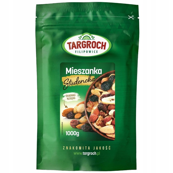 Mieszanka studencka bakalie, orzechy 1kg, Targroch