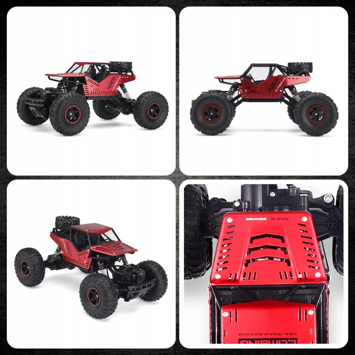 Samochód Zdalnie Sterowany Terenowy Duży 4x4 Auto Na Pilota Na Akumulator