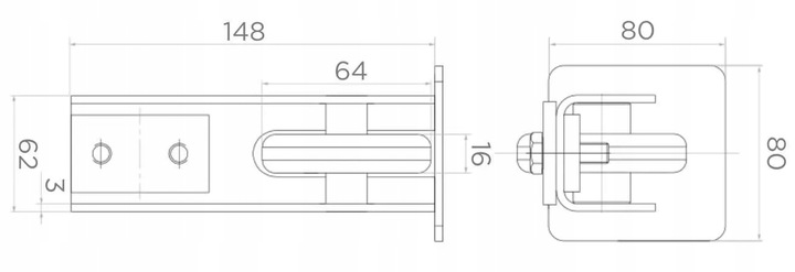 WÓZEK WÓZKI ZESTAW BRAMA PRZESUWNA 5 ROLEK 80x80x5