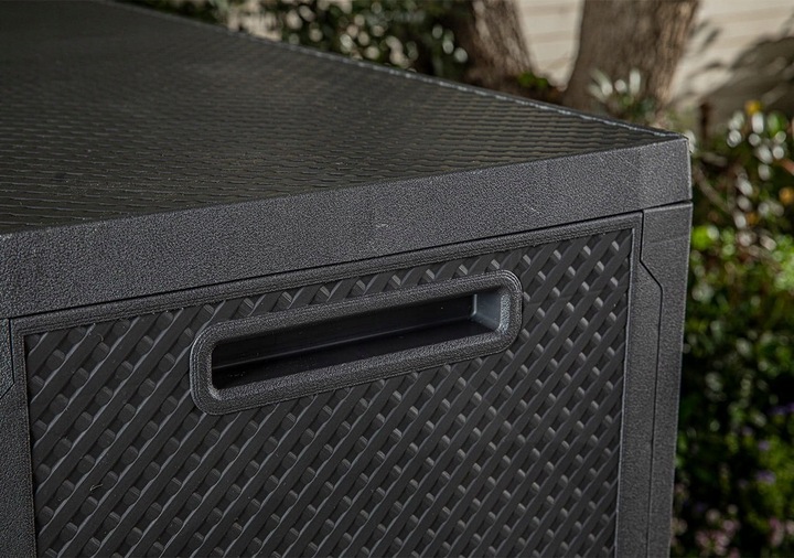 SKRZYNIA OGRODOWA NA TARAS KETER GRAFITOWA 277 l