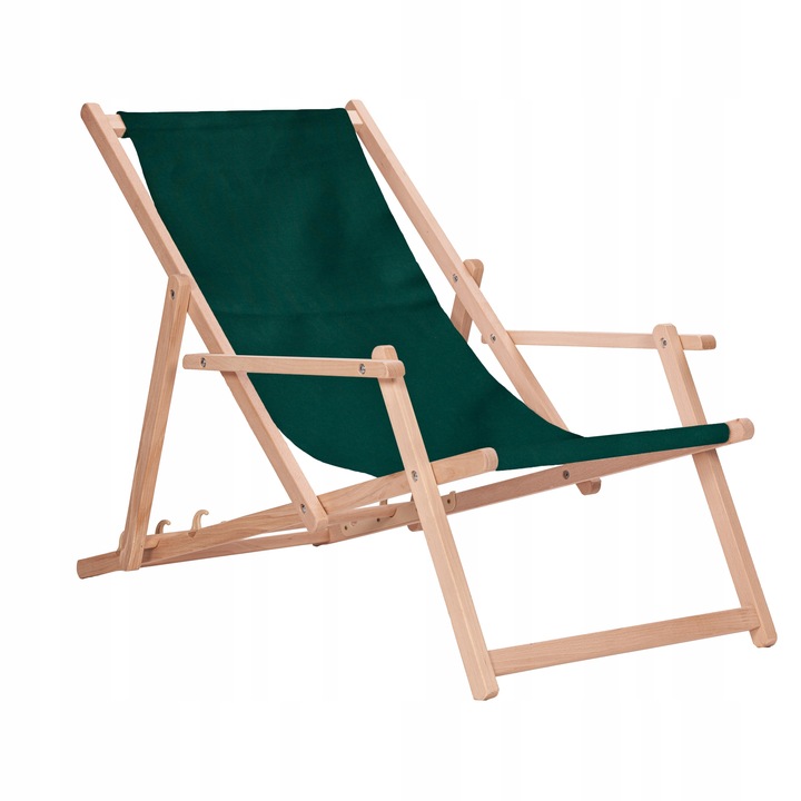 Leżak drewniany z podłokietnikami ogrodowy San-Drew TP40