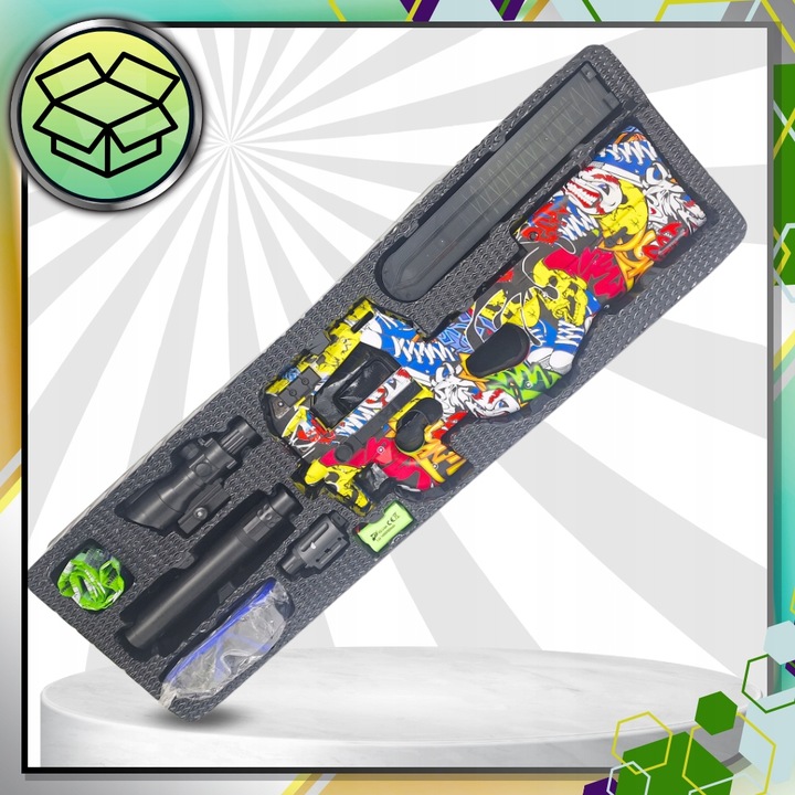 _ P90 PISTOLET KARABIN AUTOMAT NA KULKI ŻELOWE_