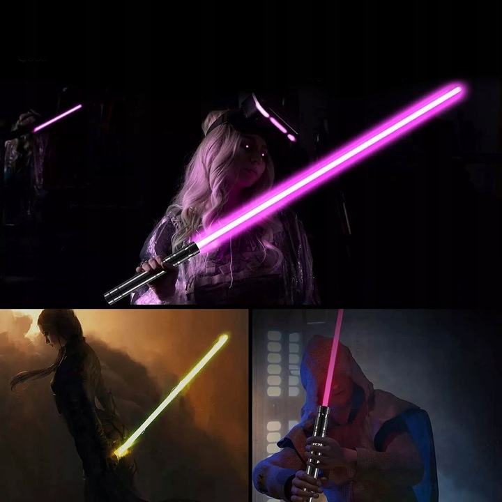 ZABAWKOWY MIECZ ŚWIETLNY ŚWIECĄCY Z DŹWIĘK 14 KOL