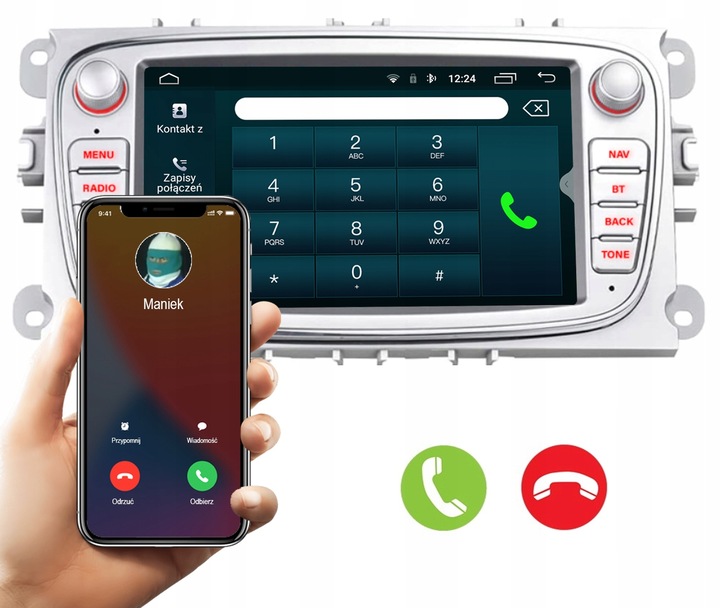 RADIO SAMOCHODOWE do FORD MONDEO MK4 FOCUS MK2 MK3 GALAXY S-MAX ANDROID GPS