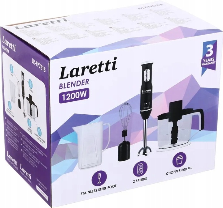 Blender ręczny LARETTI LR-FP7315