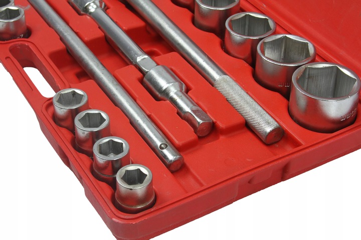 KLUCZE NASADOWE 21PCS 3/4" 19-50mm 6-kąt