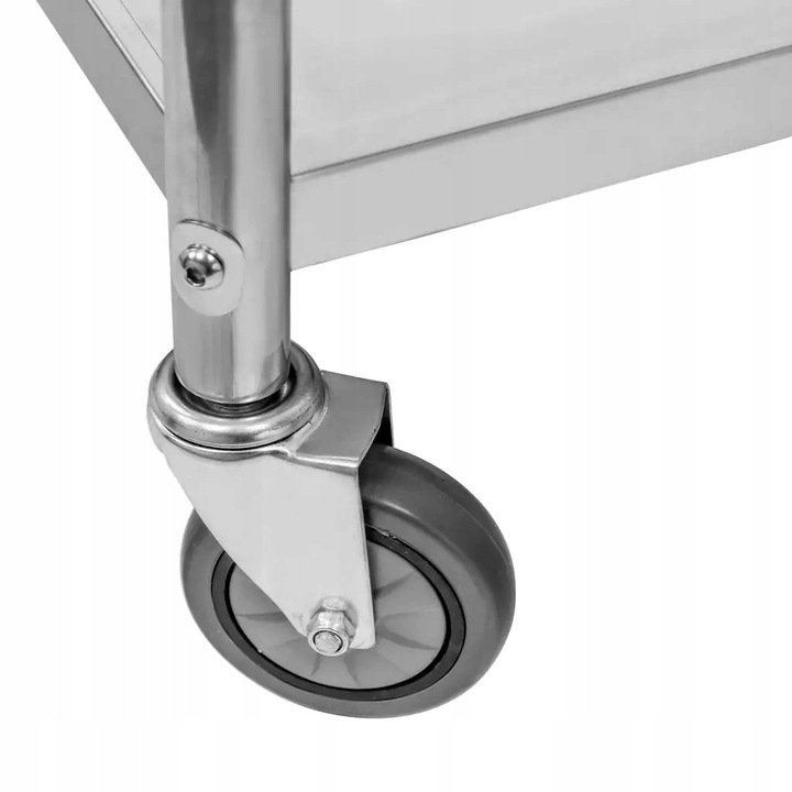 WÓZEK KELNERSKI 3-półkowy stal nierdzewna MATY WYGŁUSZAJĄCE Mega-M 85x45x90