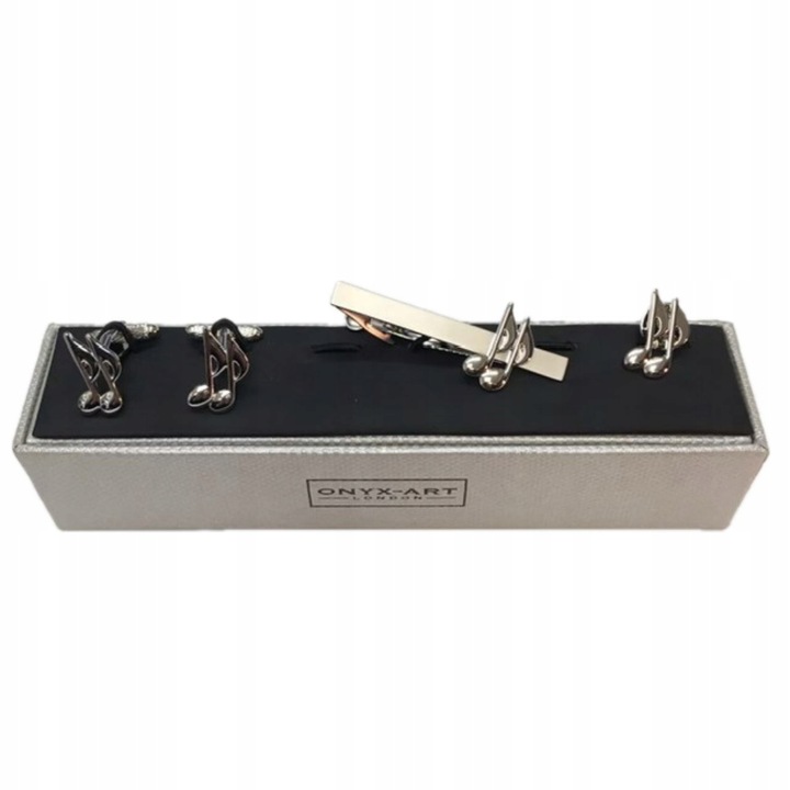 Spinki do mankietów - Zestaw prezentowy dla Muzyka Nuty