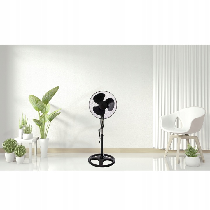 WENTYLATOR PODŁOGOWY STABILNA PODSTAWA ENERGOOSZCZĘDNY ŁOPATKOWY PILOT