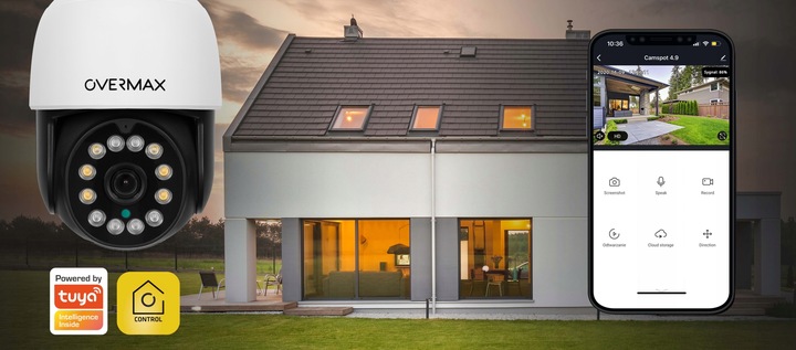 KAMERA ZEWNĘTRZNA OBROTOWA 25s LAN 12 DIOD LED IP66 WIFI Full HD 4x ZOOM