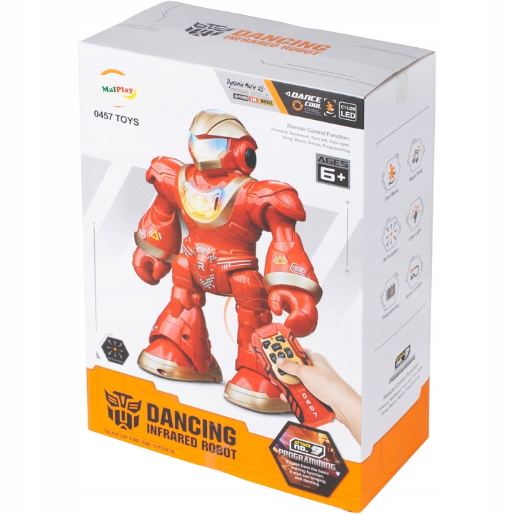 ROBOT ZDALNIE STEROWANY NA PILOTA INTERAKTYWNY TAŃCZY CHODZI ŚPIEWA MUZYKA