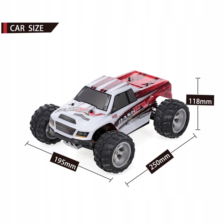 WLtoys A979-B 2.4G 1/18 RC Samochód 4WD