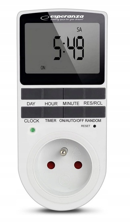 PROGRAMATOR CZASOWY WŁĄCZNIK WYŁĄCZNIK LCD CYFROWY TIMER HARMONOGRAM