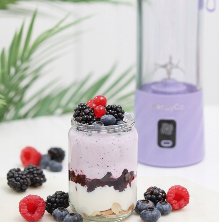 Blender bezprzewodowy BlendyGo 3 550 ml Lawendowy