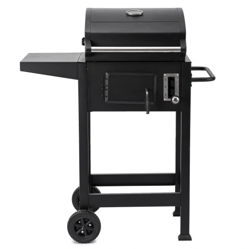 GRILL WĘGLOWY OGRODOWY SMART RUSZT ŻELIWNY WÓZEK