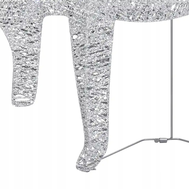 Renifery z saniami, dekoracja do ogrodu, 60 diod L