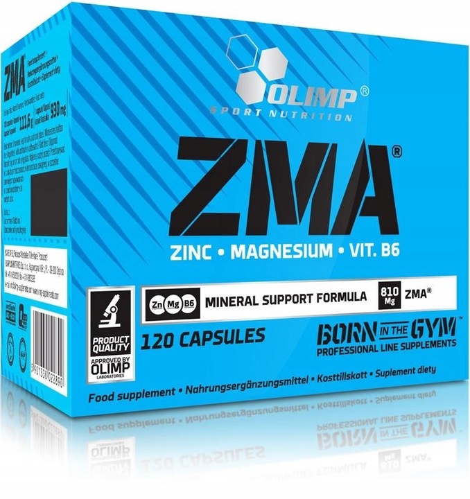 OLIMP ZMA 120 KAPS CYNK TESTOSTERON SEN ZMB