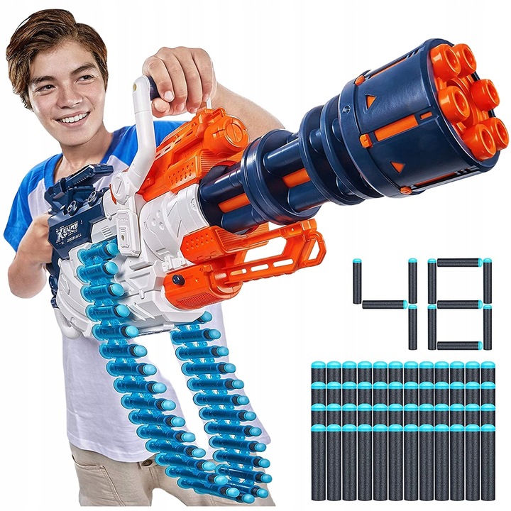 X-SHOT KARABIN CRUSHER MINIGUN + 24 STRZAŁEK NERF