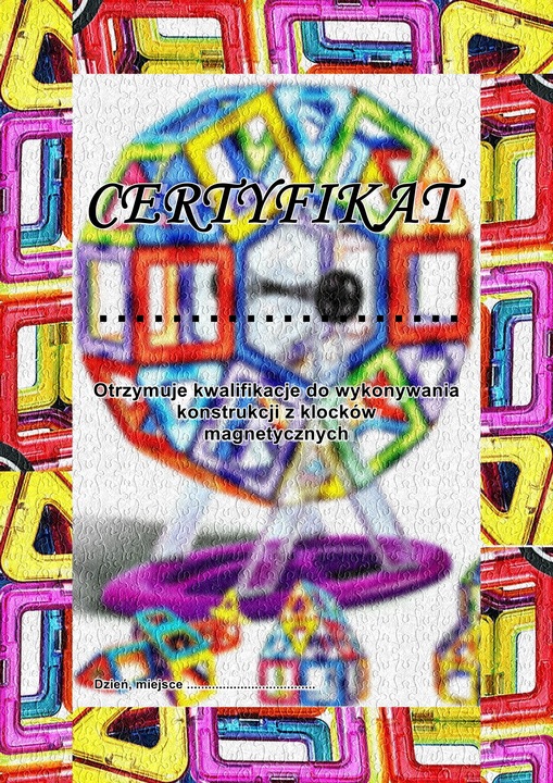 KONSTRUKCYJNE KLOCKI MAGNETYCZNE 128 elm GRATISY dla dzieci