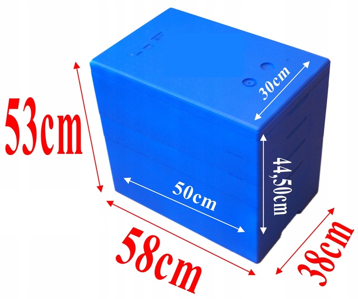 Termobox z 3-Ringami 68L Pudełko termoizolacyjne