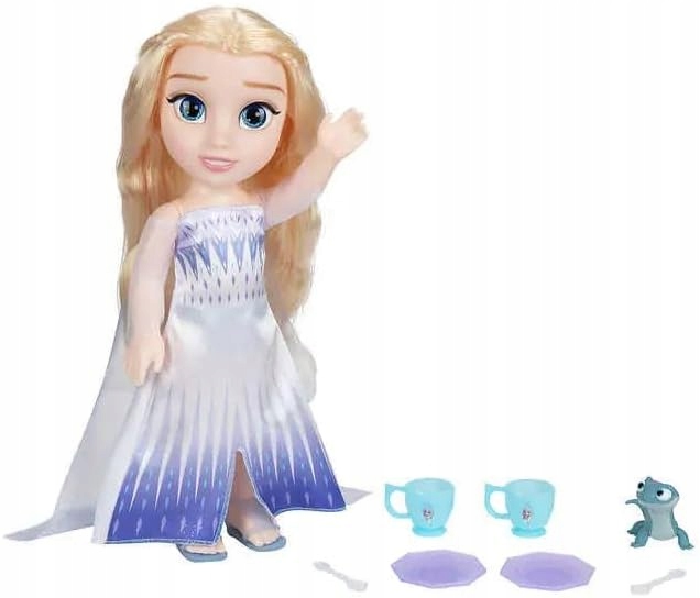 DUŻA LALKA ELSA KRAINA LODU + ZESTAW DO HERBATY KSIĘŻNICZKI DISNEY