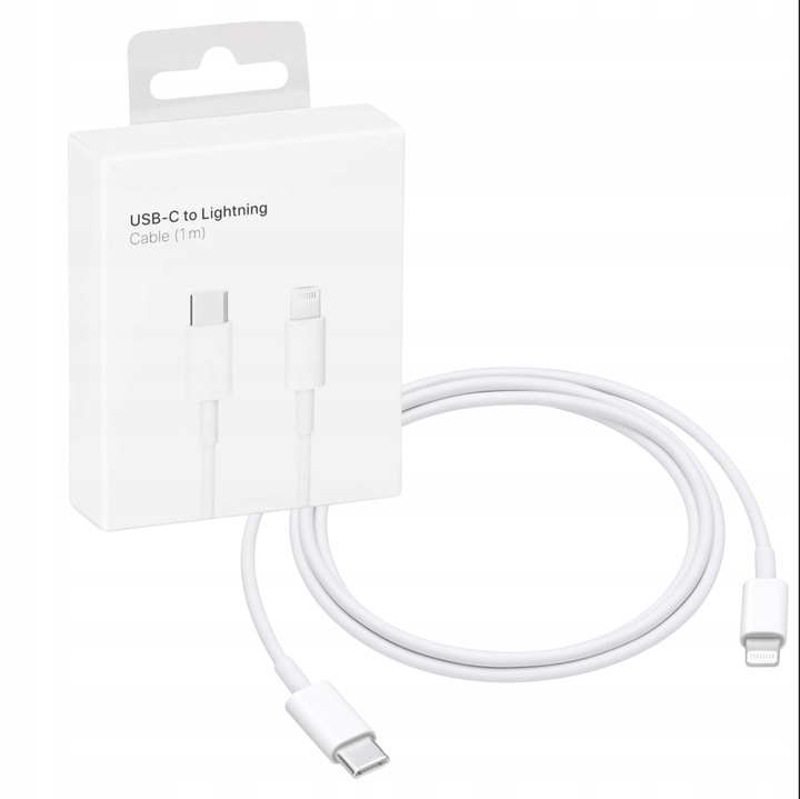 SZYBKA ŁADOWARKA DO IPHONE KOSTKA 20W + KABEL 1M / USB-C - IPHONE LIGHTING