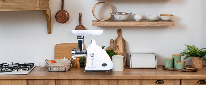 ELEKTRYCZNA MASZYNKA DO MIELENIA MIĘSA MOCNA 2000W 3 SITA DYSZA DO KIEŁBASY