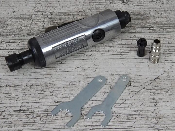 SZLIFIERKA PNEUMATYCZNA PROSTA 1/4 6mm 3mm Z AKCESORIA PRZECINARKA AIRKRAFT