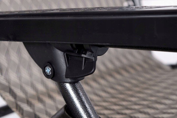 LEŻAK OGRODOWY ORION Zero Gravity brąz jodełka plażowy tarasowy składany