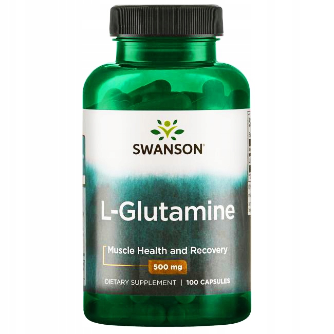 2x SWANSON L-Glutamina 500 mg 100 kaps.
