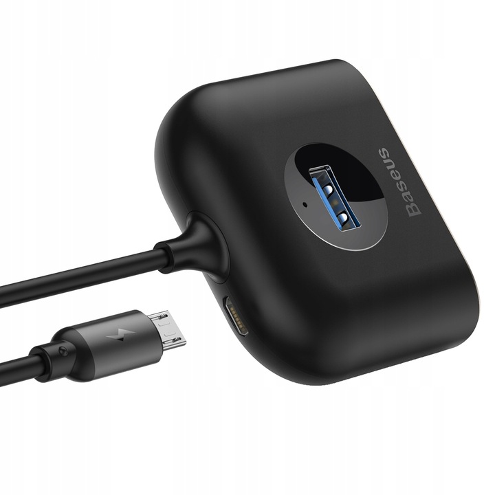 BASEUS ADAPTER PRZEJŚCIÓWKA HUB USB 4W1 1X USB 3.0 3X USB 2.0 MICROUSB 1M