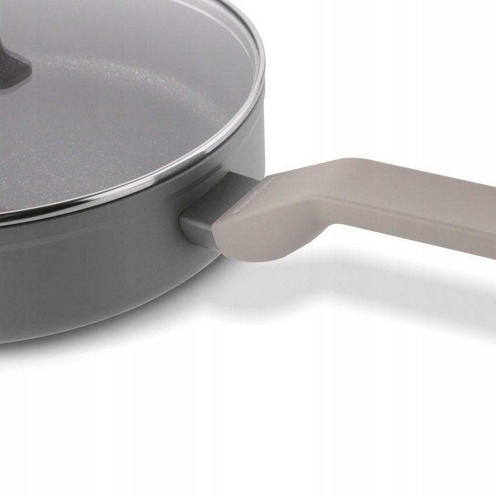 Patelnia na indukcję PATELNIA GŁĘBOKA NON-STICK Z POKRYWKĄ 28cm Pancetta