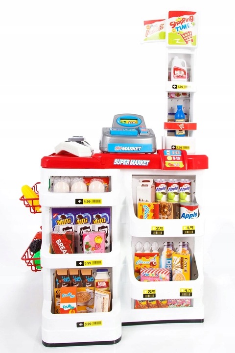 SUPERMARKET SKLEP STRAGAN DLA DZIECI KASA + KOSZYK MATADI
