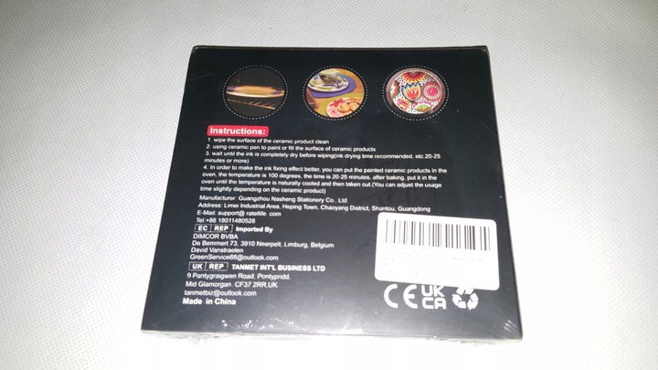 Pisaki do malowania ceramiki 12 kolorów RATEL