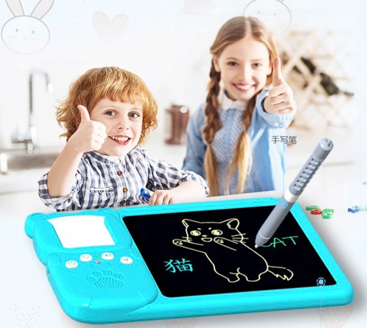 CZYTNIK KART TABLET DO NAUKI ANGIELSKIEGO SŁÓWEK 2W1 112 KART 224 SŁÓWKA