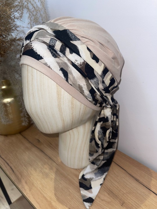 Turban Blanca Bambus Chusta chemioterapia B9/B312